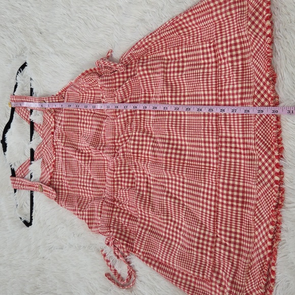 Free People Chrissie Mini Skirtall Red Combo - Picture 12 of 13